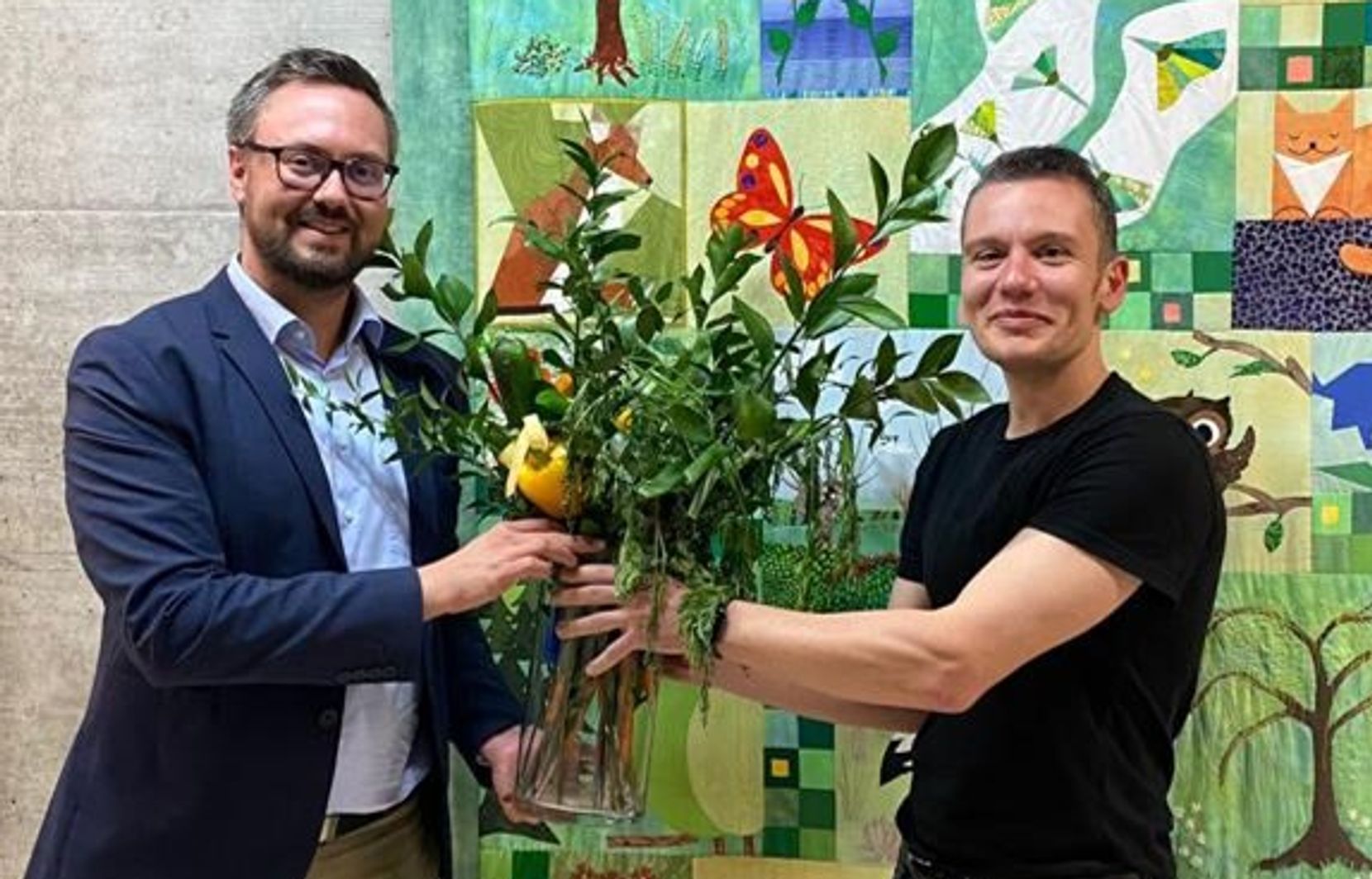 Der abtretende Präsident der Grünliberalen Bezirk Uster (links) und der neugewählte Massimo Bardelli.