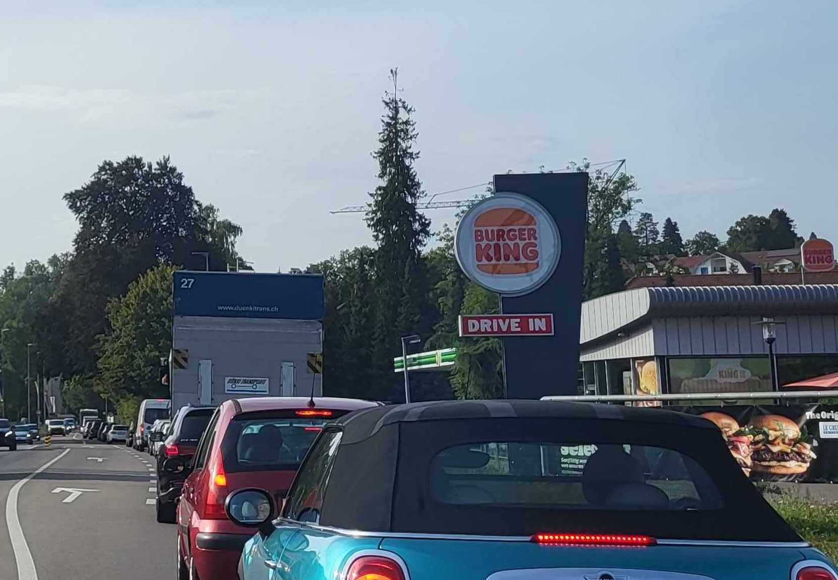 Stau in Wetzikon