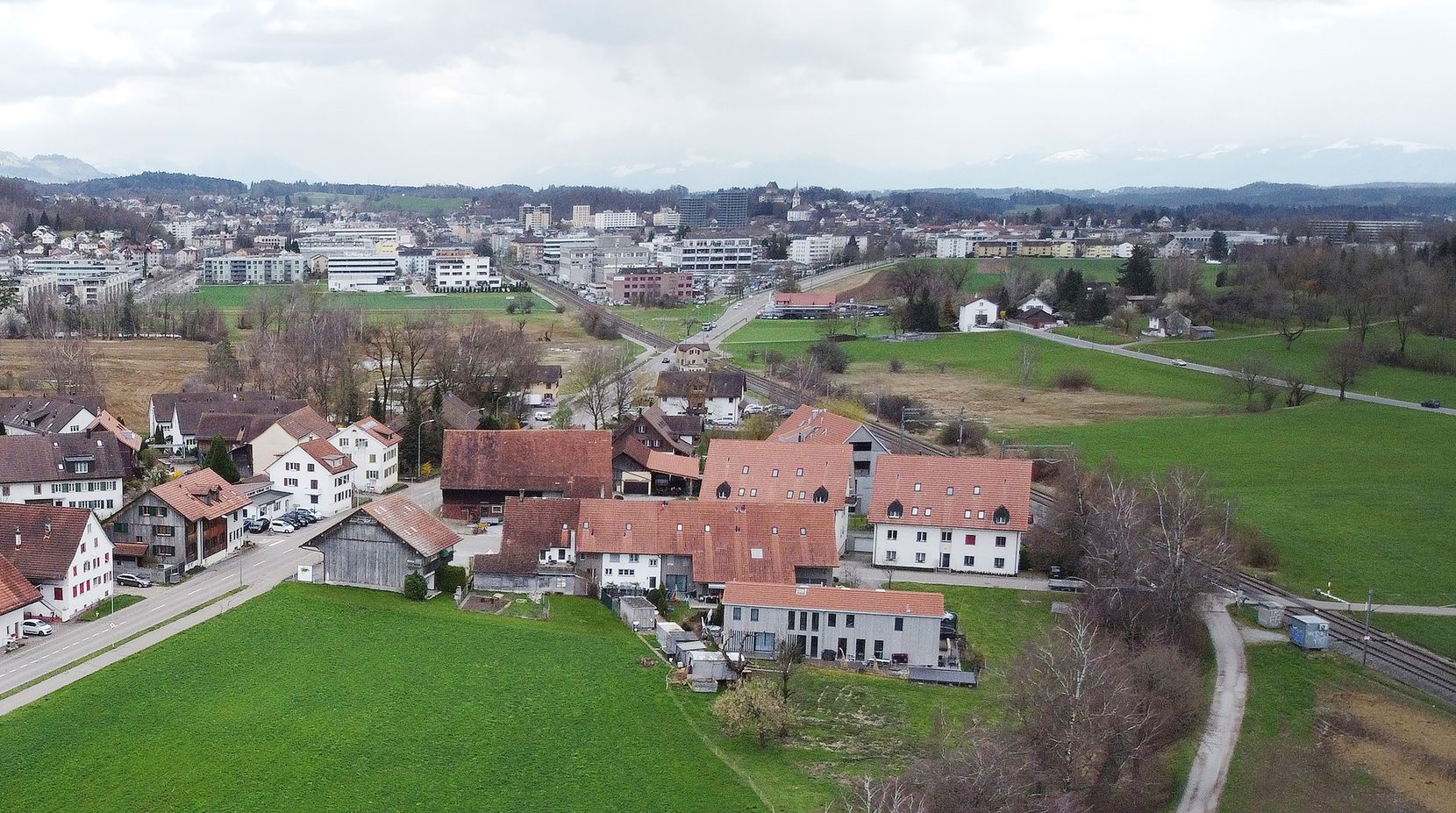 Luftaufnahme von Werrikon.