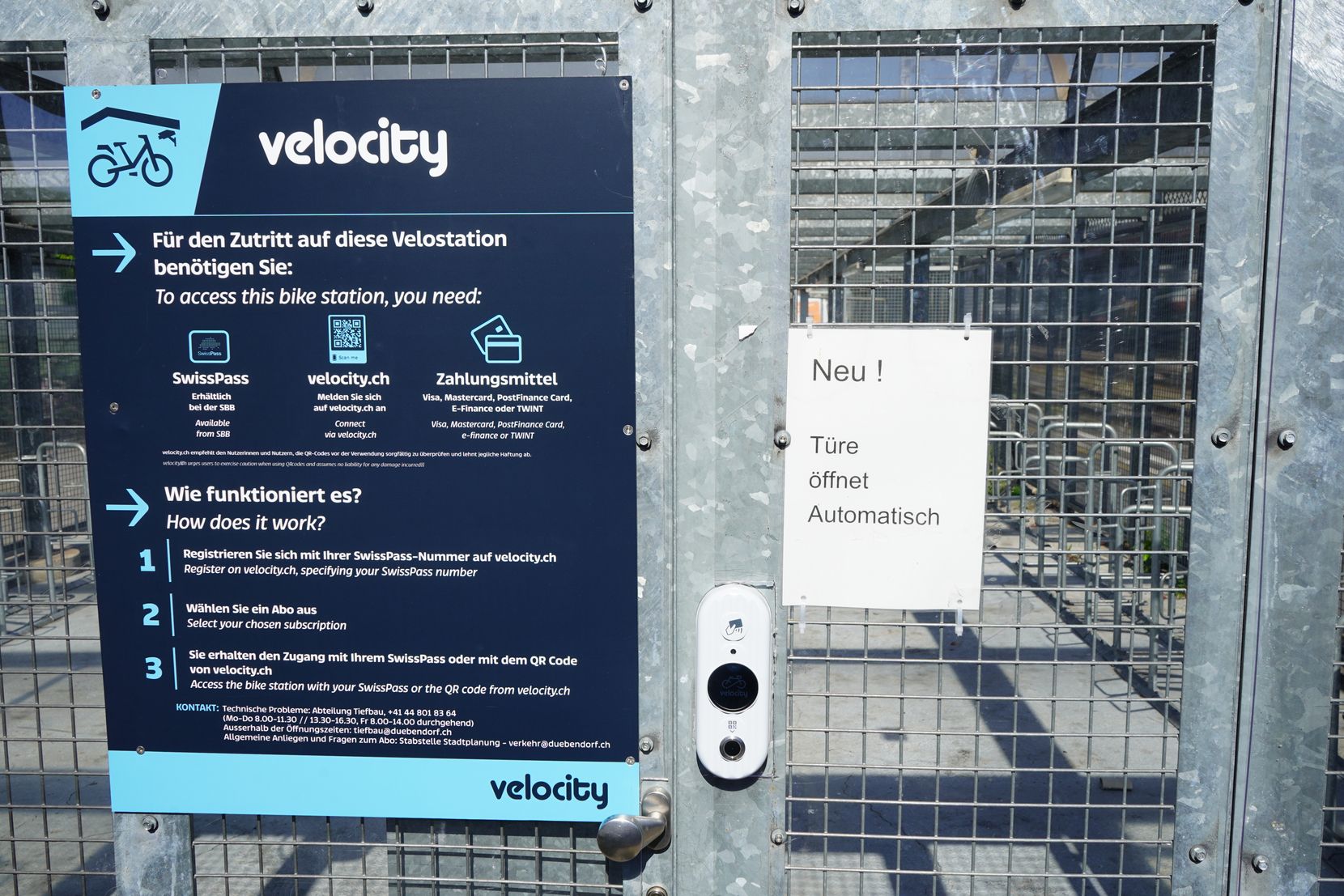Eine Velostation