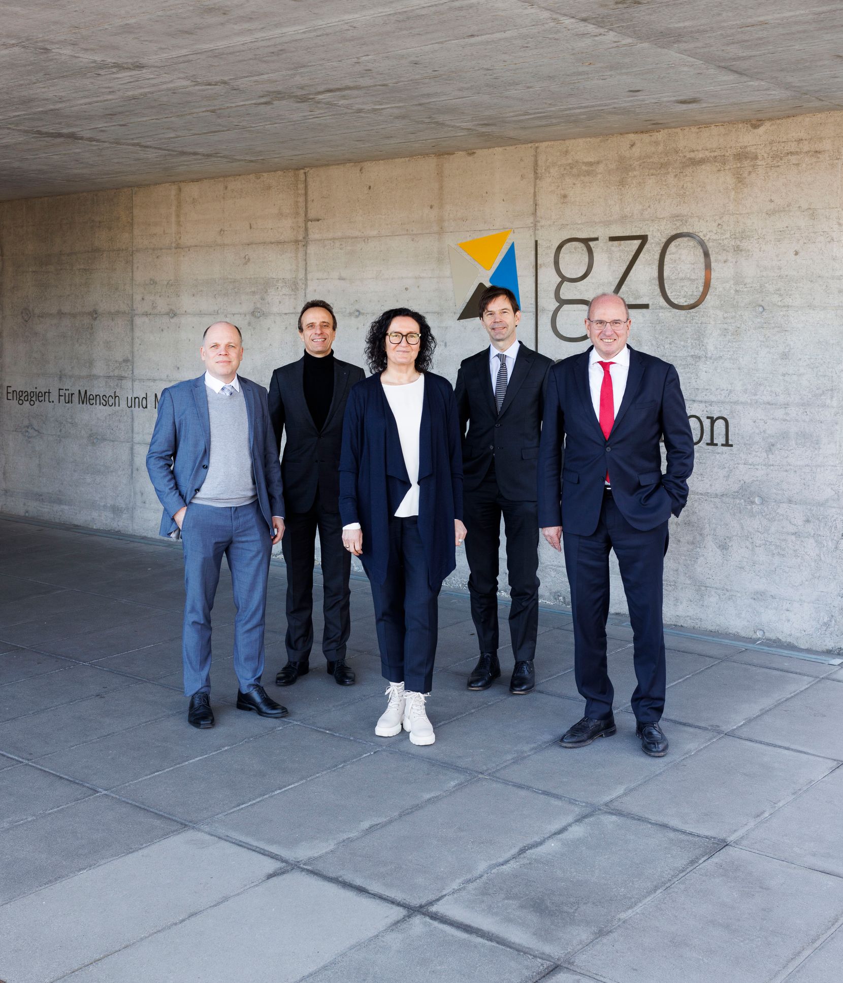 von links: Hansjörg Herren CDO, Prof.Dr.med. Urs Eriksson CMO, Judith Schürmeyer COO, Daniel J. Müller CFO, Matthias P. Spielmann CEO