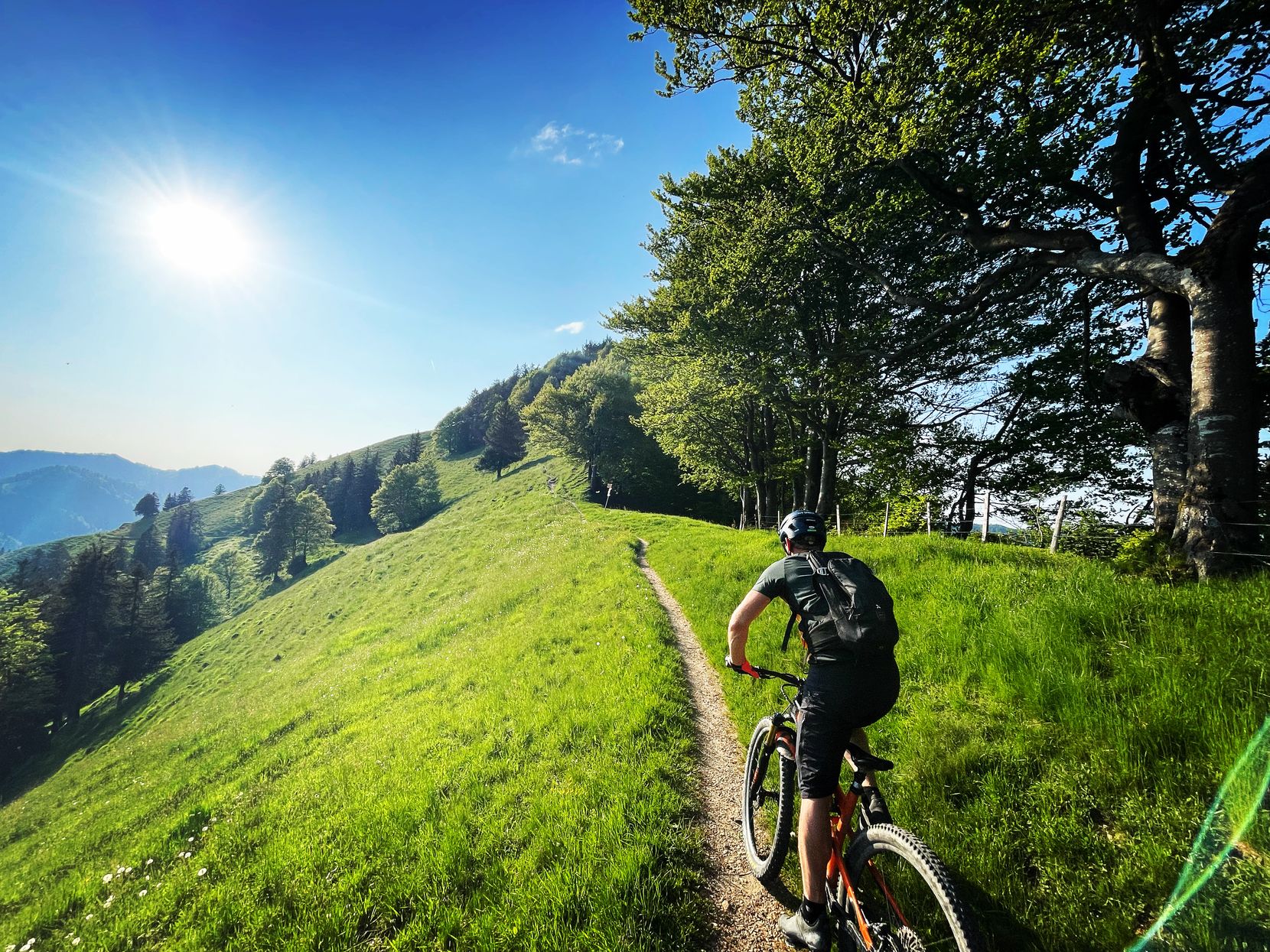 Thomas Suter liebt das Naturerlebnis bim Biken.