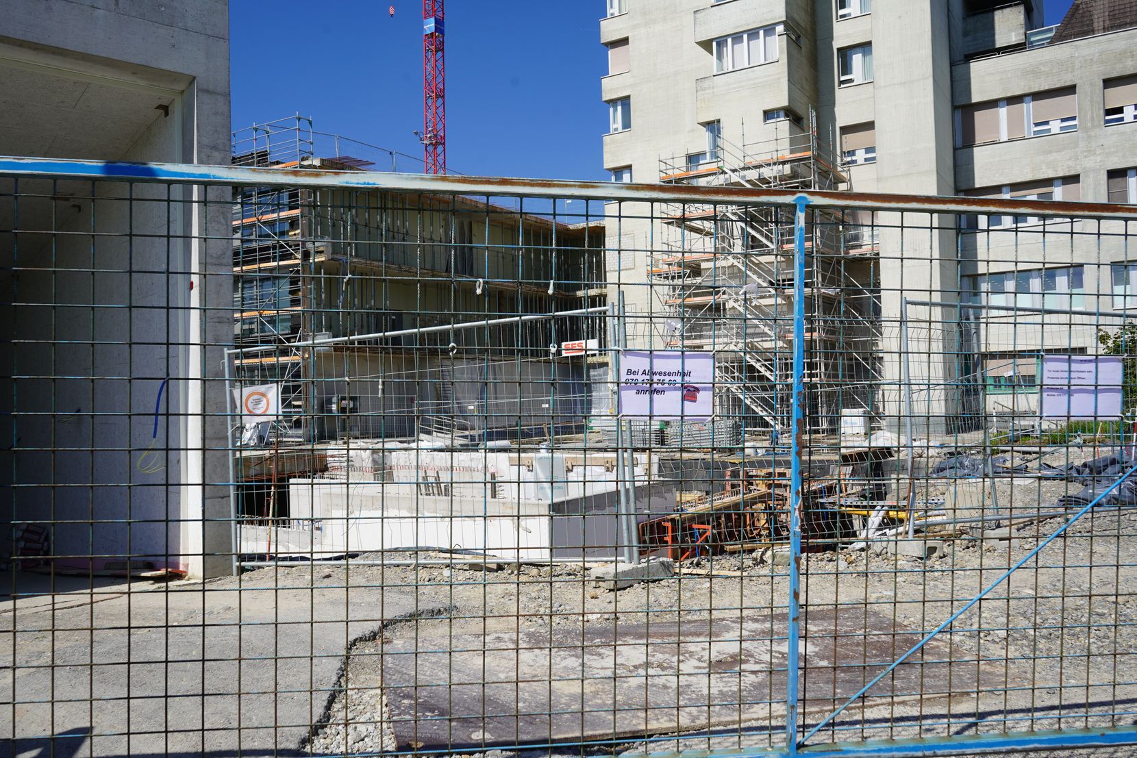 Bild vom GZO Spital Wetzikon und von der Baustelle am 10. Mai 2024.