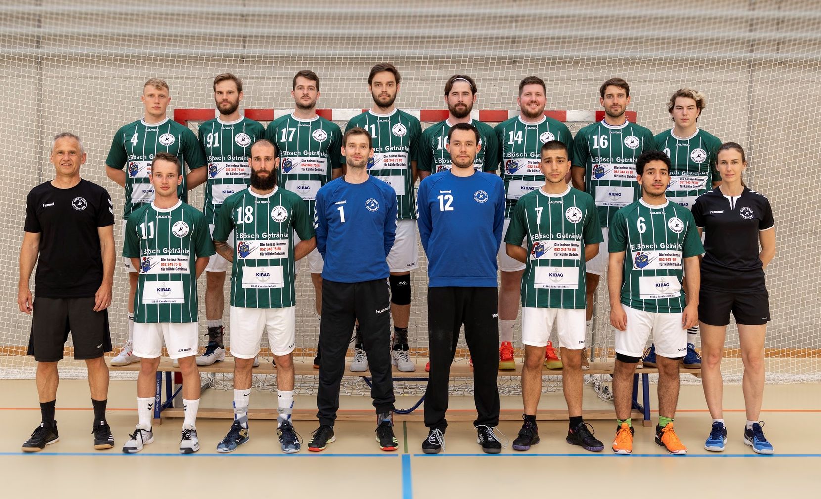 Die 1. Herrenmannschaft des Handballvereins Grün-Weiss Effretikon spielt in der 2. Liga.
