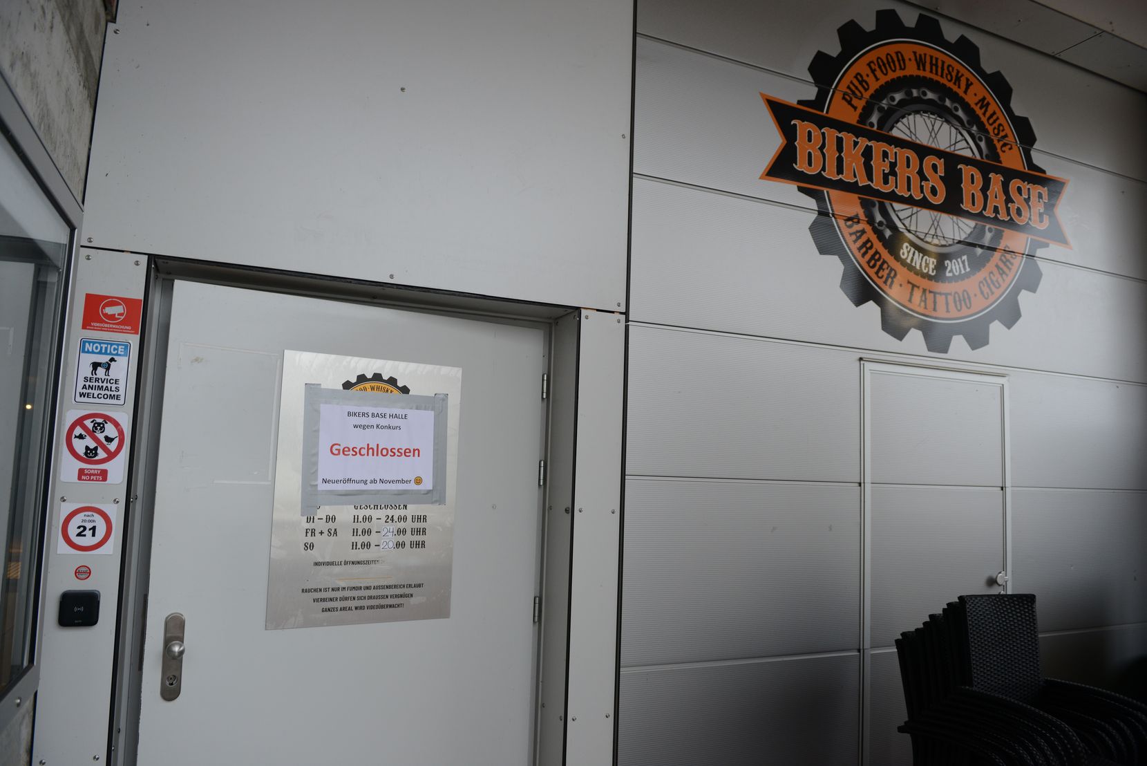 Ein Foto der Bikers Base.n