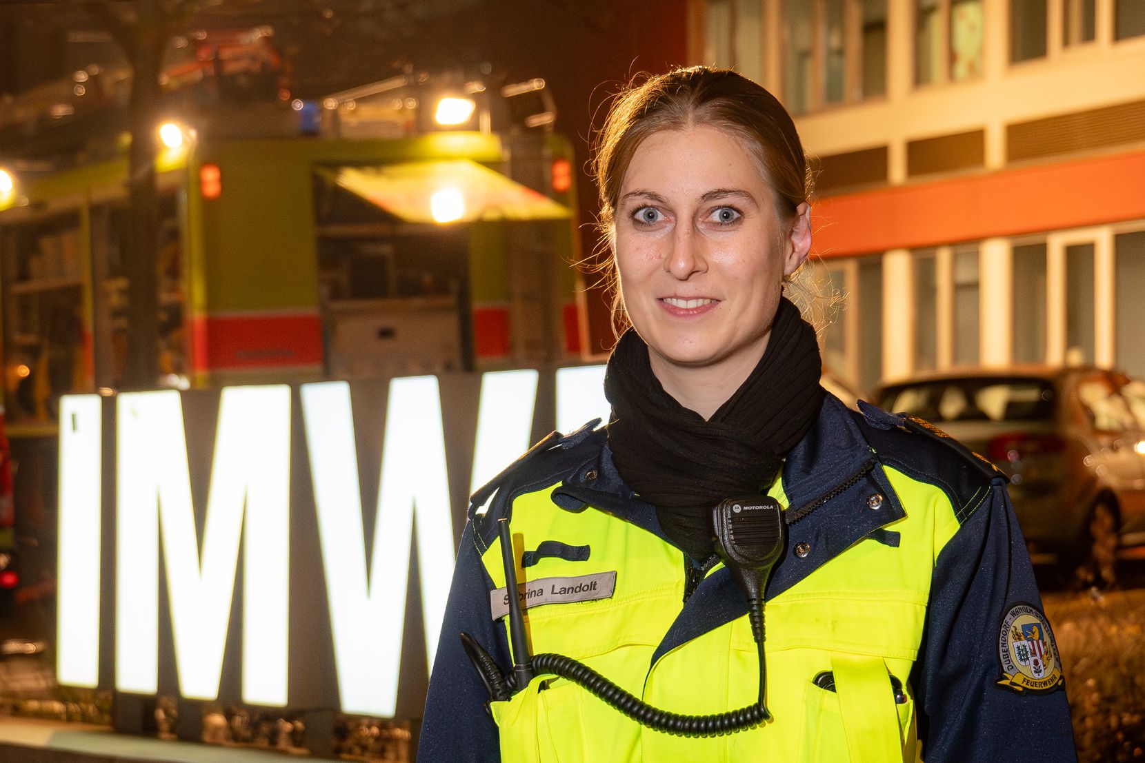 Einsatzleiterin Sabrina Landolt ist Unteroffizier bei der Feuerwehr Dübendorf Wangen-Brüttisellen.