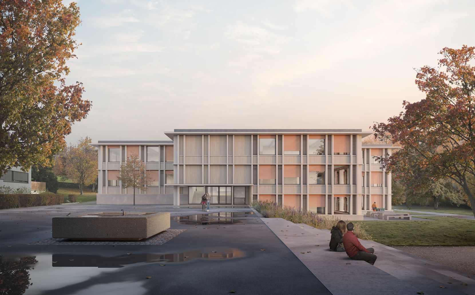 Eine Visualisierung des Schulhaus Pfaffberg 2026.