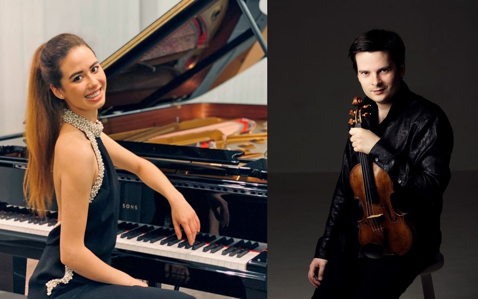 Nicole Loretan (Klavier) und Stefan Tarara (Violine).