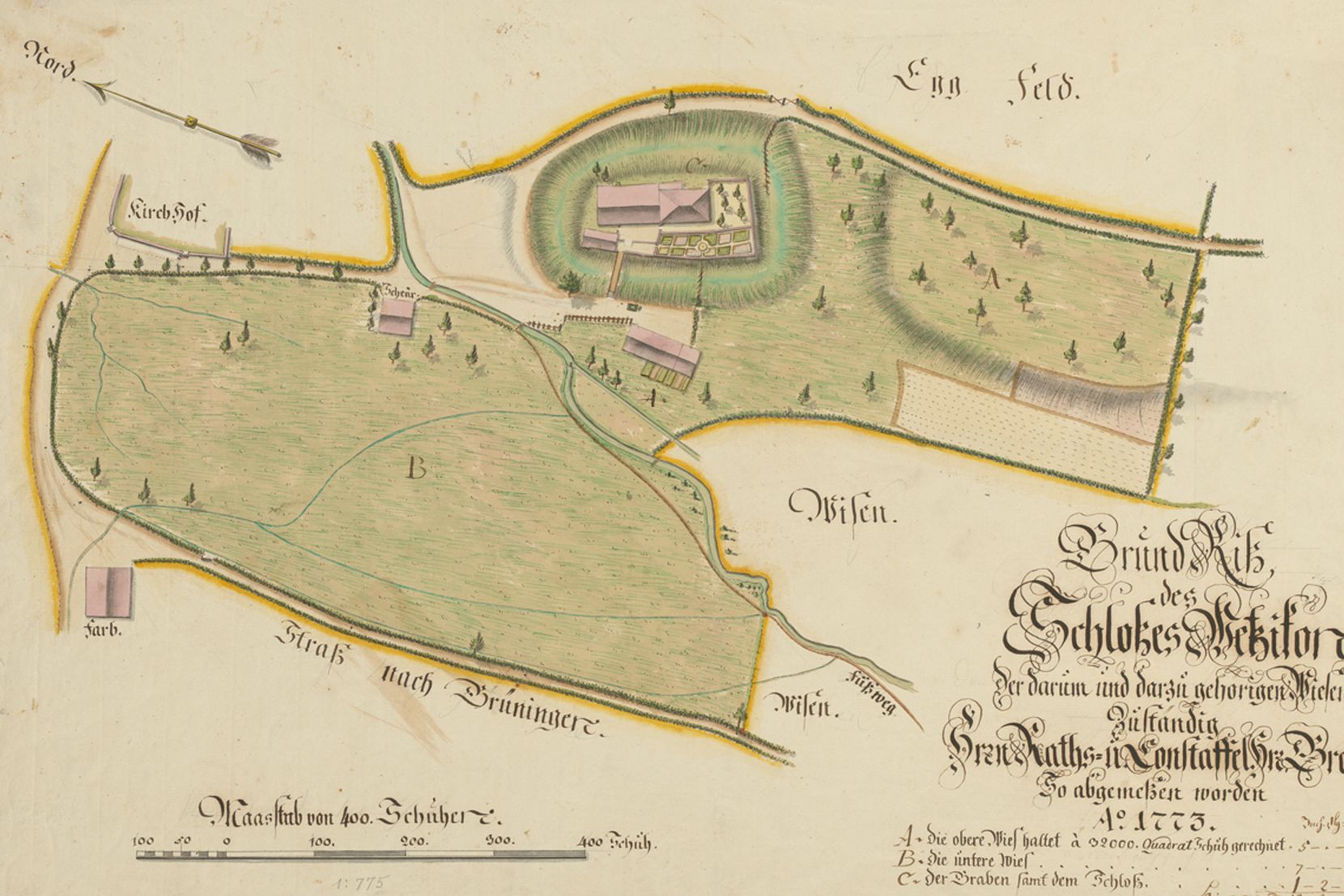 Das Bild zeigt die Landkarte von Hans Georg Nägeli 