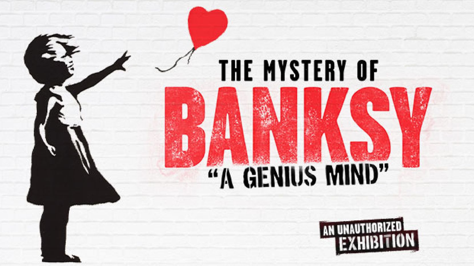 Das Bild zeigt das Plakat, das für «The Mistery of Banksy – a genious mind» wirbt. 